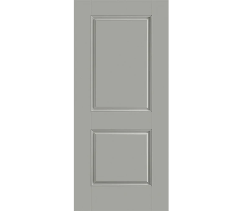 Bloomington Two Panel Square Fiberglass Entry Door